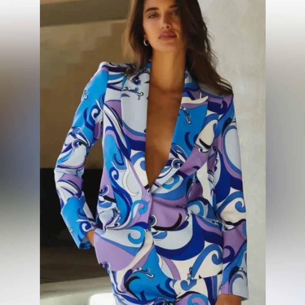 L'agence Patterned Blazer